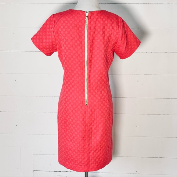 Sail To Sable Women’s Coral Dot Short Sleeve Shift Dress Size 8 - Picture 4 of 7